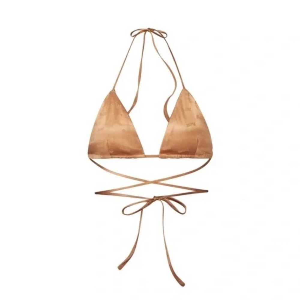 SKIMS JACQUARD SATIN BRALETTE